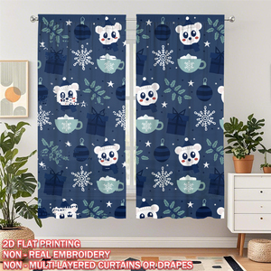 COSENNATUR Tenda Natalizia Personalizzata con Stampa, 100% Poliestere, Tasca per Asta, Stampa Digitale 2D All-Over, Decorazione Festiva OEM - Product Image 1