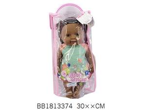 Poupée Reborn en peau noire de 30 cm, poupée noire, fille américaine africaine, nouveau-né, avec cheveux tressés - Product Image 6