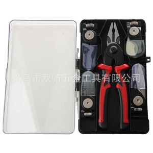 5 In 1 Interchangeable Head Combination Pliers Set Steel Wire Cutter Stripper Home Diy Tools 23x14x3cm 6 Pieces - Product Image 1