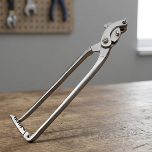 Émaculateur vétérinaire en acier inoxydable à long manche, outil de castration et de désornement pour bovins et bétail - Product Image 3
