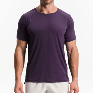 T-shirts personnalisés pour enfants et adultes, à séchage rapide, respirants, col rond, polyester et élasthanne, pour le travail d'équipe, la salle de sport, la course à pied, t-shirts pour hommes - Product Image 2