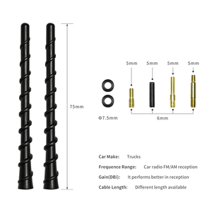 Long grand <span class=keywords><strong>amplificateur</strong></span> corps aimant <span class=keywords><strong>montage</strong></span> gros accessoires vhf boules latérales uhf led toit décoratif radio voiture <span class=keywords><strong>antenne</strong></span> pour voiture - Product Image 5