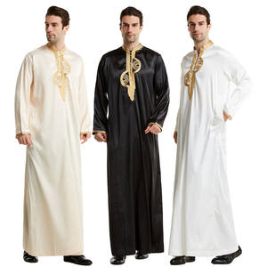 Middle East Arabia Saudita manga larga hombres thobes mens Dubai musulmán abaya thobe - Product Image 5