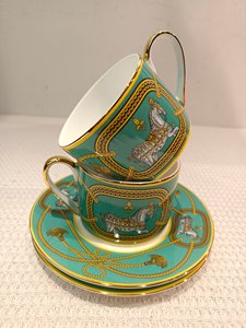 European Style Light Luxury Ceramic Bone China Reusable 220ml Round <b>Coffee</b> Cup with Saucer Business <b>Gift</b> <b>Set</b> Guangdong China - Product Image 2
