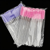 Sikat Bulu Mata Sekali Pakai, Spoolie Alis, Aplikator Maskara, Sikat Minyak Jarak, Rambut Sintetis Kosmetik, 15 pcs Per Kemasan