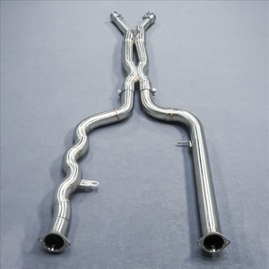 Rongdi 76mm 3" Diameter Double Tube Midpipe for BMW S55B30 G80 G82 M3 M4 Upgrade Ss304 Quality Exhaust Equal Length - Product Image 5