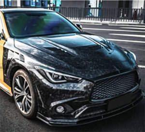Nuevo Capó de Alta Calidad para Infiniti Q60 CV37 Tipo M con Ventilación (Solo 2 Puertas) de Fibra de Carbono con Clips y Fijación por Tornillos - Product Image 3