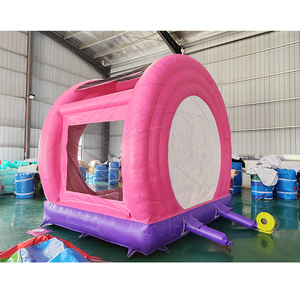 บ้านลมเป่าลมพีวีซีสีชมพูสำหรับงานปาร์ตี้เด็กผู้หญิง - Product Image 5