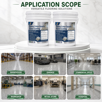 Peinture de sol autolissante en résine époxy colorée pour intérieur, cuisine et salle de bain, revêtement antidérapant et imperméable