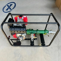 Bomba de tornillo diésel para suministro de agua en zonas rurales 190F 12HP, 200m de altura de elevación, 15m³/h, alta presión para proyectos de agua comunitarios y riego de pozos.