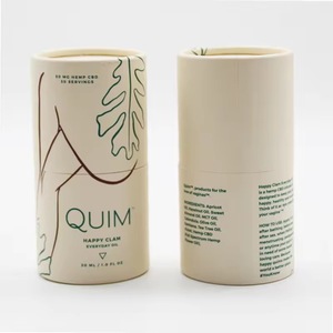 Tubo Cilíndrico de Papel Kraft de Alta Gama Personalizado, Empaque Ecológico para Cosméticos Hechos a Mano, Perfume, Cuidado de la Piel, Polvo Suelto - Product Image 2