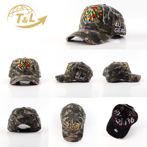 Casquette de baseball en coton personnalisée avec logo brodé 4ugear, unisexe, ajustable, en tissu denim, sportive, décontractée, toutes saisons - Product Image 2