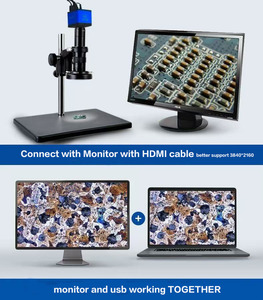 Nghiên cứu khoa học phòng thí nghiệm Công Nghiệp Tất cả 4k Mono sinh học trinocular kính hiển vi video ghi âm đo microscopio máy ảnh - Product Image 3