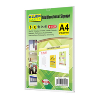 Harga pabrik bingkai foto gambar terpasang di dinding tempat tanda iklan A4 Poster tampilan bingkai Plexiglass