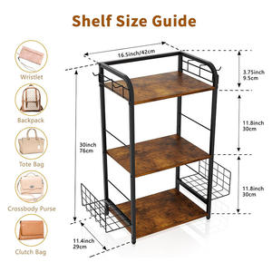 Estante de Almacenamiento Multiusos para el Hogar, para Cocina, Sala de Estar, Dormitorio, Estante para Bolsas de Pie - Product Image 4