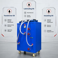 Nouvelle machine de recyclage d'huile, unité de filtration d'huile, purificateur d'huile de transformateur, d'huile lubrifiante, d'huile isolante, double filtre, huile brute 220V