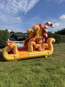 Tuyệt vời vàng lớn giáng sinh Inflatable Santa Sleigh, Inflatable Santa của Sleigh (Ảnh Prop) - Product Image 6