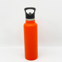 Bouteille isotherme portable en acier inoxydable avec impression sérigraphique, isolation thermique 12-24 heures, écologique pour le camping