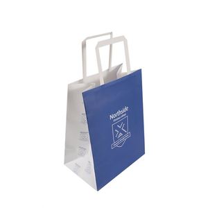 Carry Out Bags Grade <b>Biodegradable</b> Takeaway Shopping Custom Printed Store Brown Kraft <b>Paper</b> Bag with Handle - Product Image 3