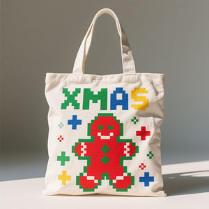 Gahumi Sac fourre-tout en toile personnalisé de haute qualité Motif de Noël conçu en usine pour le shopping - Product Image 5