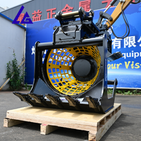 Godet de criblage hydraulique pour excavatrice de 3,5 à 5,5 tonnes, godet de criblage rotatif pour le nettoyage du sable de rivière, criblage de base du sol