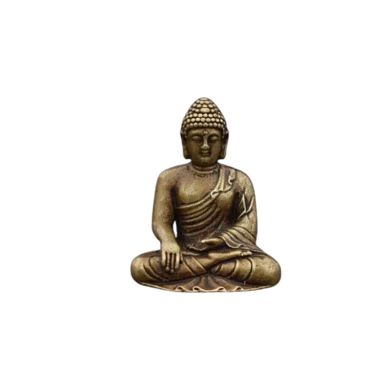 Heißer Verkauf nepalesischer antiker Handwerks gott Statue Buddha Statue nach Hause Sakyamuni Auto Ornament Bronze Status Buddha