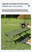 Lit de camp pliable à cadre métallique, lit d'urgence portable pour une personne en tissu Oxford, lit de secours éphémère