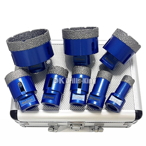 10pcs siêu mỏng lưỡi cưa kim cương + M14 chân không brazed kim cương lỗ Saw Máy cắt Kit Set hộp kim cương lõi khoan Bit Set - Product Image 3