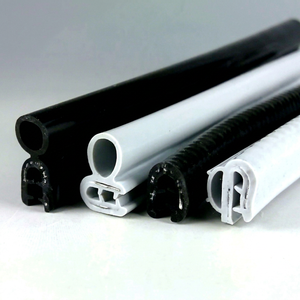 Easy Installation Silicone <b>Rubber</b> Trim Gasket Edge Door Sealing <b>Strip</b> U Shape SUS443 metal insert high heat resistance Japan - Product Image 1