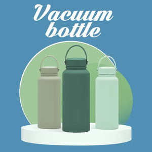 Bouteille d'eau isotherme en acier inoxydable 500 ml, double paroi, design minimaliste, portable pour les voyages - Product Image 4
