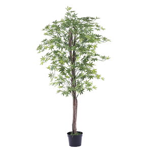 Fleurs artificielles décoratives pas chères en forme d'arbre banian 150cm/180cm, toucher naturel - Product Image 2