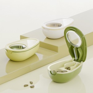 Mini Square Plastic Cutter Medicine Pill Box Modern Multifunctional Design for Weight Loss Promotions