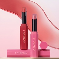 Ensemble de rouges à lèvres hexagonaux à pointe oblique, 6 couleurs, hydratant, longue durée, kit cosmétique de maquillage pour les lèvres crémeux et veloutés pour femmes