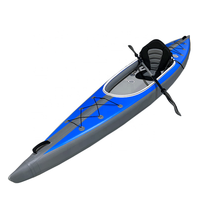 GeeTone Kayak Pro Kayak gonflable drop stitch, sol simple, avec protection contre les éclaboussures, haute pression, 15psi, matériaux de haute qualité