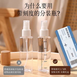 Transparent Pet Spray Bottle 30Ml Fine Mist Cosmetic Pump Bottle For Travel And Storage - Product Image 4