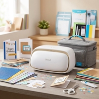 Likcut S501 Mini Cortadora de Vinilo y Cartulina, Máquina de Corte Inteligente DIY y Plotter para Pegatinas y Manualidades con Cartulina