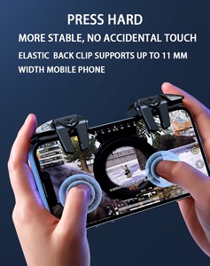 Nuevo gatillo <span class=keywords><strong>PUBG</strong></span> de juego móvil G21 para 6 seis dedos gatillo de juego L1 R1 Shooter Free Fire Phone Joystick - Product Image 5