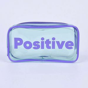 Customized Waterproof PVC Makeup Bag Transparent PVC Pencil Case Stationery Zipper <b>Pouch</b> - Product Image 6