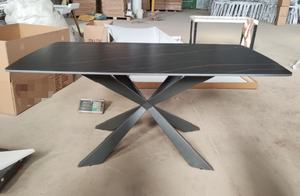 Alibaba Factory Price Modern Design Dining <strong>Tables</strong> With Metal - Product Image 4