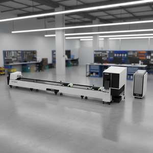 Machine de découpe laser à fibre hautement professionnelle pour tubes métalliques fins de 10-20 mm de diamètre, 5 axes, compatible AI/PLT/BMP/LAS, haute performance de coupe - Product Image 1