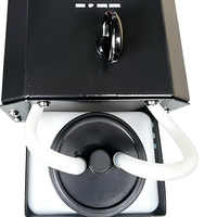 Pistolet à fumée à colonne d'air LED RGB 1500W, machine à brouillard portable en fer pour DJ, clubs et organisateurs d'événements