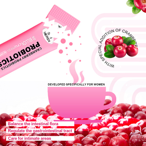 Supplément de poudre de probiotiques de canneberge de marque privée 50 milliards d'UFC Enzymes digestives prébiotiques Poudre probiotique adaptée aux adultes - Product Image 6