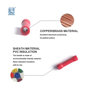 מכירה חמה PVC טרמינלים מבודדים חשמליים AWG22-10 BV אדום צהוב כחול חוט טרמינלים מחברי קפיץ מהיר - Product Image 3