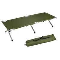 Lit de camping portable d'extérieur réglable en hauteur, double usage, en tissu Oxford épaissi, modèle pliant pour le camping en plein air