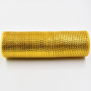 New Arrival Custom <strong>Deco</strong> <strong>Mesh</strong> Holiday <strong>Ribbon</strong> Rolls Gradient Metallic 10 Inch <strong>Deco</strong> Poly <strong>Mesh</strong> for Halloween Wreath Crafts - Product Image 6