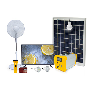 ระบบไฟพลังงานแสงอาทิตย์ 50W สำหรับตลาดแอฟริกา รับประกัน 2 ปี 6 ช่องจ่ายไฟ DC 12V พร้อมระบบป้องกันไฟเกินพิกัด ชุดพลังงานแสงอาทิตย์แบบพกพา - Product Image 5