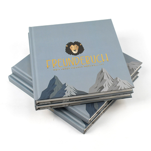 หนังสือเด็กปกแข็งแบบสั่งทำพิเศษ กระดาษอาร์ต พิมพ์ออฟเซ็ต เย็บเล่มแบบ Lay-flat ลายสิงโต ความมิตรภาพ ข้อพระคัมภีร์ ปั๊มฟอยล์ทอง - Product Image 1