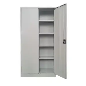 Gabinete de almacenamiento de archivos de metal de fabricación para gabinete lateral de oficina gabinete de oficina de vidrio 2 puertas batientes