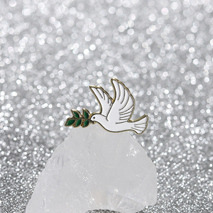 Colombe de la paix branche d'olivier émail broche Animal <span class=keywords><strong>Pigeon</strong></span> monde paix thème métal broche revers Badge bijoux décoration cadeau pour les amis - Product Image 4