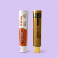 Tubes inclinés en aluminium-plastique à presser, vides, 12,7-35 mm, avec bouchon à vis de qualité alimentaire, logo personnalisé imprimé UV, pour soins personnels, 90 ml